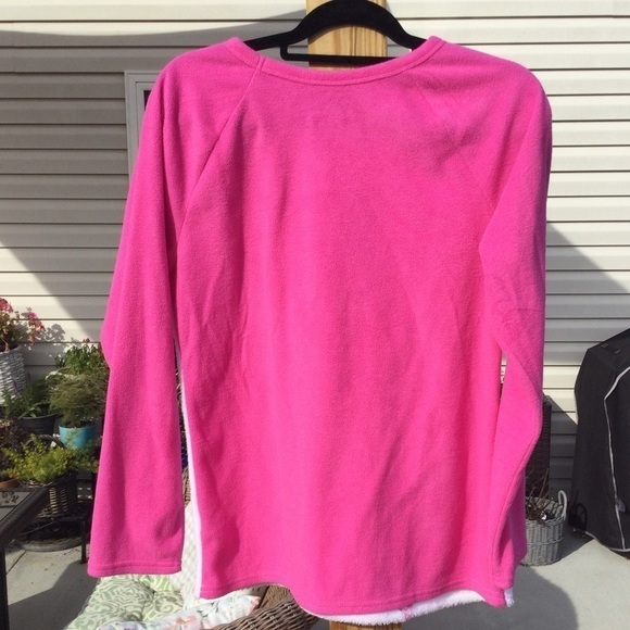 Disney Minnie Mouse misses L pajama set pj sleep ware 12 14 face bow pink fuzzy - Picture 7 of 12